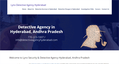 Desktop Screenshot of detectiveagencyhyderabad.com